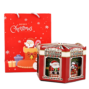 Phân hủy giáng sinh tùy chỉnh món quà nhỏ Kẹo Cookie giáng sinh Đêm Trước táo đưa ra hộp - Product Image 1