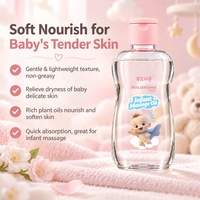Minyak Pijat Bayi HALORINNA 185ml, Minyak Tubuh Bayi untuk Melembapkan & Menutrisi Kulit dengan Lembut, Perawatan Kulit Bayi Sehari-hari
