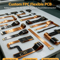 Câble flexible FPC personnalisé pour caméra, carte PCB flexible, câble tactile LCD, assemblage SMT FPC en cuivre roulé pour téléphone portable et tablette