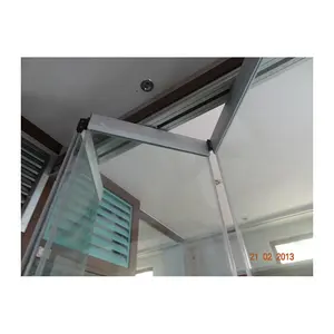 China Manufacture NFRC Alu Bifold Frameless Horizontal Sliding Folding Glass Doors