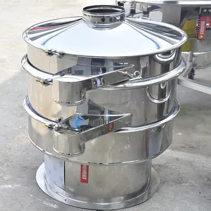 3 Decks Powder Vibrating Sieve /food Vibrating Sieve Machine Rotary Screener Machine