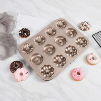 Cetakan Donat Bentuk Hati 6 Lubang Anti Lengket dari Baja Karbon