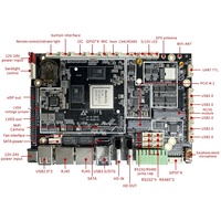 Canzone Nuevo Android Debian Ubuntu Linux RK3588 A55 Quad Core 8K Set Top Box Placa Base LPDDR4 Gráficos Integrados SATA 128GB