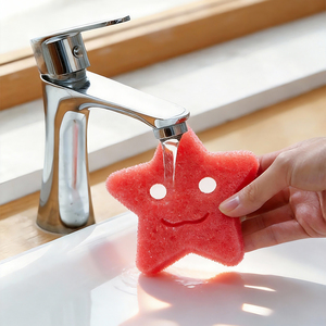 <span class=keywords><strong>Éponge</strong></span> de nettoyage de cuisine thermosensible anti-rayures, souple à l'eau, ferme à l'air sec, forme personnalisée - Product Image 4