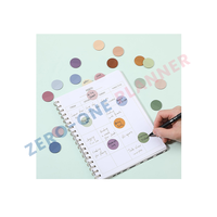 Bloc-notes adhésifs transparents en PET, ronds, colorés, vintage, personnalisés, très demandés par les fournisseurs, pour la lecture et l'écriture de la Bible