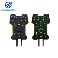LED Membrane Switch Illumination Tactile Keypad Keyboard with Metal Domes for Telecommunication Equipment