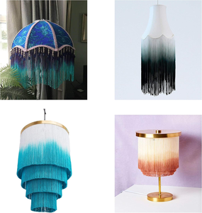 Sợi len nhuộm ombre nhiều màu, tua rua kiểu vòng, may trang phục khiêu vũ thời Phục Hưng, trang phục Hawaii, rèm cửa, quần áo, trang phục, vải trang trí, tua rua - Product Image 3