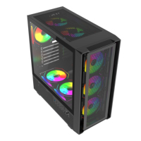Gabinete para Computadora de Juegos con Paneles Laterales de Vidrio Templado y Malla Metálica ABS, RGB, 24 Años de Experiencia en Fabricación, Gran Venta