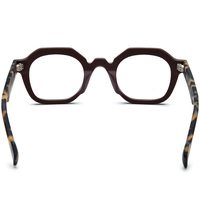 Monture de lunettes Borregls en acétate mat pour femme, lunettes de vue multicolores de haute qualité, style rétro carré, lunettes optiques homme 19389