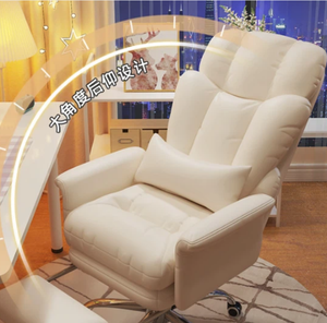 Sedia da Ufficio Ergonomica Moderna in Pelle PU, Regolabile in Altezza, Girevole a 360 Gradi, Supporto Lombare, Telaio in Metallo - Per Gaming e Studio - Product Image 3