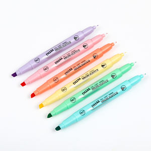 Gxin, precios de fábrica, 6 colores, rotulador resaltador personalizado, juego de bolígrafo fluorescente a base de agua para escuela y oficina - Product Image 2