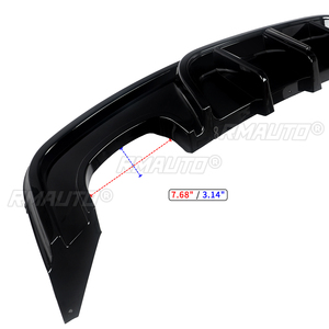 ลิ้นดิฟฟิวเซอร์กันชนหลังทรง F1 สำหรับ BMW E82 M-Sport ปี 2007-2013 สีดำเงา ABS - Product Image 3