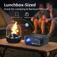 Projecteur LED domestique à commande vocale 1080P Android 9 Wi-Fi double bande pour décodage audio Keystone 8K