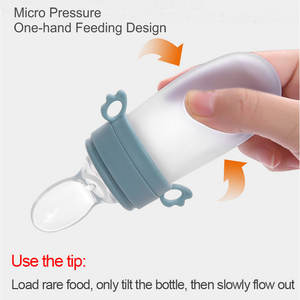 Sucette en <span class=keywords><strong>caoutchouc</strong></span> naturel Cuillères d'alimentation en silicone pour bébé Mangeoire à fruits pour bébé <span class=keywords><strong>Biberon</strong></span> pour bébé <span class=keywords><strong>avec</strong></span> cuillère - Product Image 4