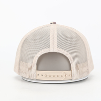 Gorra de camionero de camuflaje de lona con gorra de malla con parche de cuero Snapback para deportes al aire libre Casual Travel