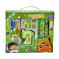 Ensemble de papeterie adorable pour enfants avec gomme et taille-crayon, sous blister, cadeau idéal pour l'école et le bureau des élèves