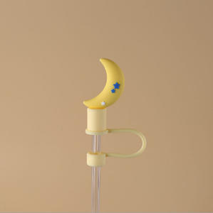 Tapas de <span class=keywords><strong>paja</strong></span> amarillas tamaño desmontable 8mm 10mm 12mm cubierta de <span class=keywords><strong>paja</strong></span> de silicona para muñecas logotipo personalizado ecológico Topper de <span class=keywords><strong>paja</strong></span> 3D para barras - Product Image 1