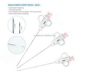 Aiguille de biopsie jetable avec marqueurs échogènes pour la collecte de tissus guidée par ultrasons - Product Image 4