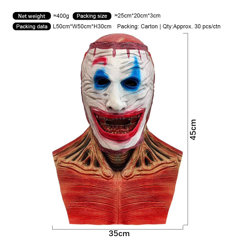 Payaso rojo de dos caras