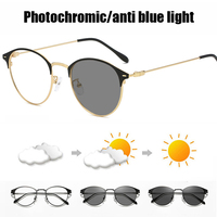Gafas Fotocromáticas Anti-Radiación y Anti-Luz Azul para Hombre y Mujer, Lentes de Sol con Cambio Automático de Color, Montura con Lentes que Cambian de Color