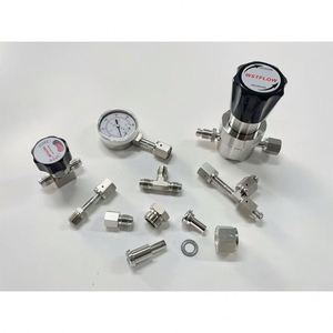 Regulador de válvula de presión de línea de gas de diafragma para regulador de gas de alta presión 3000psi 1/2 NPT con medidor para propano amoníaco - Product Image 5