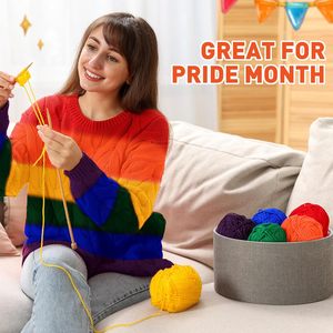 Sợi len nhung mềm mại cao cấp cho bé, len sữa cotton dùng để đan móc, len chùm dùng cho đồ handmade áo len, giày dép, búp bê cho trẻ em - Product Image 6