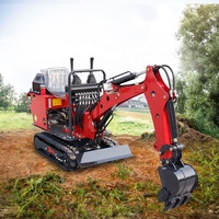 Đã Bỏ Rơi Nhỏ Micro Máy Xúc Bánh Xích Nông Nghiệp 08 Mini Vườn Cây Ăn Quả Hộ Gia Đình 1 Tấn 2 Tấn Máy Xúc Thí Điểm Nhỏ Máy Móc
