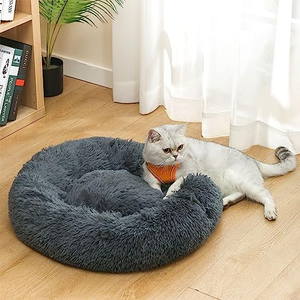 Wholesale Manufacturer Soft Luxury Plush Pet Cushion Round Cat <b>Dog</b> <b>Bed</b> Pet Furniture - Product Image 4