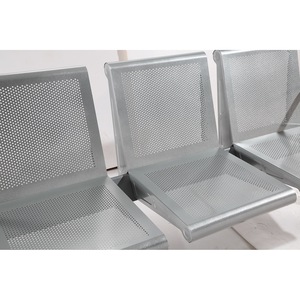 Silla de espera S203 de acero laminado en frío con reposabrazos para uso en hospitales, aeropuertos y exteriores. - Product Image 2