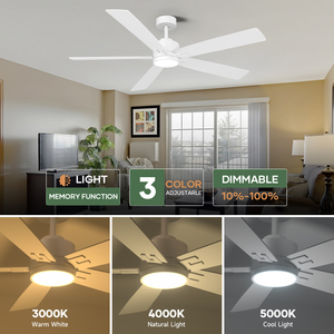 พัดลมเพดาน LED ขนาด 60 นิ้ว รุ่นประหยัดพลังงาน พร้อมไฟในตัว ควบคุมผ่านแอป <span class=keywords><strong>Alexa</strong></span> ด้วยมอเตอร์ DC เงียบ ลมแรง เหมาะสำหรับโรงแรมและใช้ในบ้าน ลดการใช้พลังงาน ขายดีประจำปี 2025 - Product Image 6