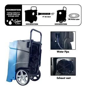 Deshumidificador Portátil AONE-90L, Capacidad Electrónica <span class=keywords><strong>de</strong></span> 90L/Día, Apagado Automático, Funcionamiento Silencioso, Cobertura <span class=keywords><strong>de</strong></span> 1500 Pies Cuadrados para Hogar y Sótano - Product Image 6