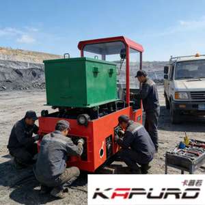 électrique 5ton <span class=keywords><strong>Locomotive</strong></span> industrielle alimentée par batterie pour la construction de tunnels L'exploitation minière au fond - Product Image 5