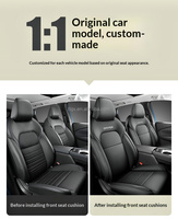 Housses de siège de voiture en cuir inodores sur mesure pour Nissan Qashqai 2014-2021, structure entièrement enveloppante et durable, accessoires de véhicule