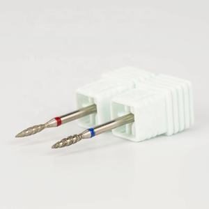 Brocas de diamante para unhas, 3/32 "profissional flame fino russo peças de manicure cutícula de diamante para armazenamento - Product Image 2