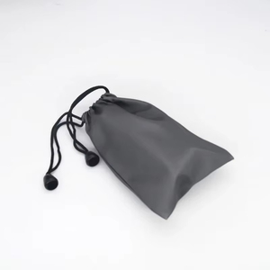 Custom Logo Size <b>Waterproof</b> <b>Drawstring</b> <b>Bag</b> Data Cable <b>Drawstring</b> Pouch Storage Dust <b>Bags</b> for Mobile Phone and Power Bank - Product Image 3
