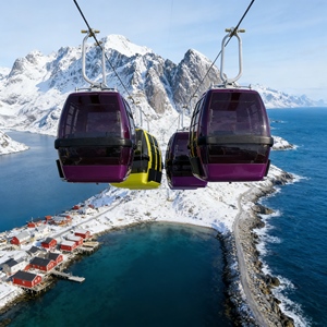 Cabines de téléphériques gondoles personnalisables haut de gamme à vendre avec un téléphérique de ski gondole de haute qualité et durable à vendre - Product Image 1