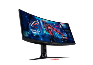 จอภาพ <span class=keywords><strong>ASUS</strong></span> ROG Strix XG349C ขนาด 34 นิ้ว ความละเอียด <span class=keywords><strong>4K</strong></span> 3440 x 1440 แบบโค้ง Fast IPS พร้อมอัตรารีเฟรช 160Hz ความสว่าง 400cd/m2 ครอบคลุม 135% ของสี SRGB สำหรับเล่นเกมบนเดสก์ท็อป - Product Image 3