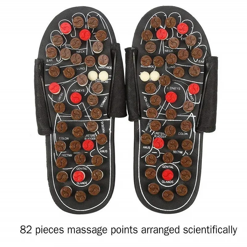 Voetmassage Slippers Acupunctuur Therapie Massager Schoenen Voor Voet Acupoint Activeren Reflexologie Voeten Zorg Massagea Sandaal