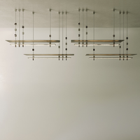 Suspension LED Liner Art Déco Créative Moderne Nordique pour Table à Manger, Îlot de Cuisine, Bar, Villa, Maison, Luminaire Ambiant
