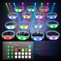 Bracelet LED programmable DMX avec logo personnalisé, télécommande RFID, pour événements sportifs
