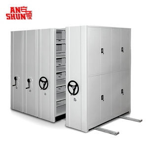 Modern Sliding Library Shelves Metal Compactor High Density Mobile <strong>Shelving</strong> System for Office School Use Large Capacity Steel - Product Image 5