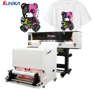 Sunika, оригинальная печатающая головка Epson, автоматическая 3200 с 2 головками, принтер для печати, 60 см, печатная машина, принтер для футболки, вся ткань