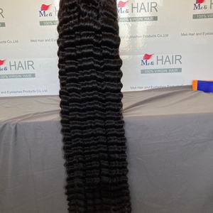 Peluca frontal de cabello brasileño de onda profunda de 30-40 pulgadas, pelucas largas de cabello Remy de 36 pulgadas con 180% de densidad, listas para enviar, envío rápido - Product Image 2