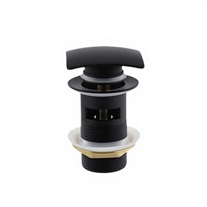 Vanne de vidange à <span class=keywords><strong>clic</strong></span>-<span class=keywords><strong>clac</strong></span> moderne en laiton chromé pour lavabo, évacuation filetée G1-1/4" pour cuisine et baignoire - Product Image 5
