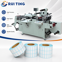 Machine de découpe à plat à froid RTMQ-320 pour étiquettes de marque à usage commercial, avec capteur de couleur, pour la transformation de rouleaux en feuilles