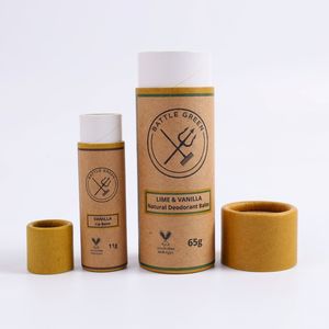 หลอดกระดาษเครื่องสำอางที่ว่างเปล่าเป็นมิตรต่อสิ่งแวดล้อมบรรจุภัณฑ์ลิปสติกเกรดสูงย่อยสลายได้100% กำหนดได้เองย่อยสลายได้ตามต้องการ - Product Image 1