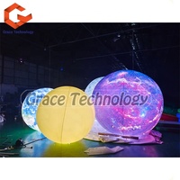 Éclairage LED terre lune Jupiter Saturn Uranus nebuune Mercury Venus ballon gonflable planète à vendre
