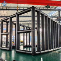 Tente à colonnes d'air gonflables en PVC de 15 cm de diamètre - Imperméable, portable, quatre saisons, installation rapide