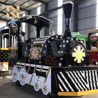 Train touristique sans rails à batterie Nova Rides, populaire pour les parcs d'attractions et les aires de jeux en plein air TLT-FT6