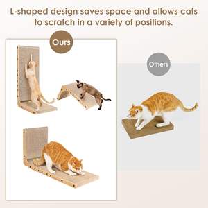 <span class=keywords><strong>Cat</strong></span> Scratcher Karton Scratch Pad mit Box Durable Corrugate Scratching Board Kitty Sofa Lounge Bett reversibel - Product Image 4